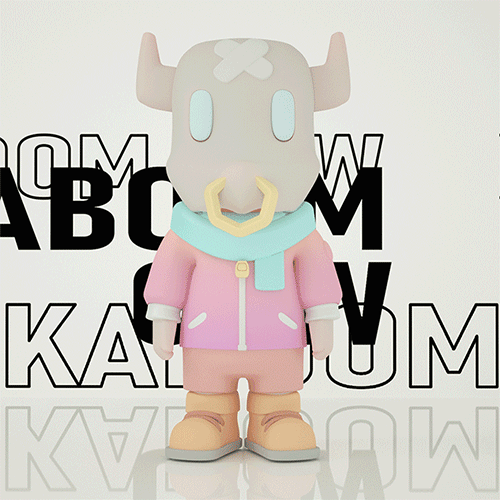 喊喊牛（kaboom cow）潮流玩具设计（图ZMjcwMzU2MDQ4） - 玩具 - 站酷设计师Oot蜗牛剑士原创素材 - 站酷ZCOOL