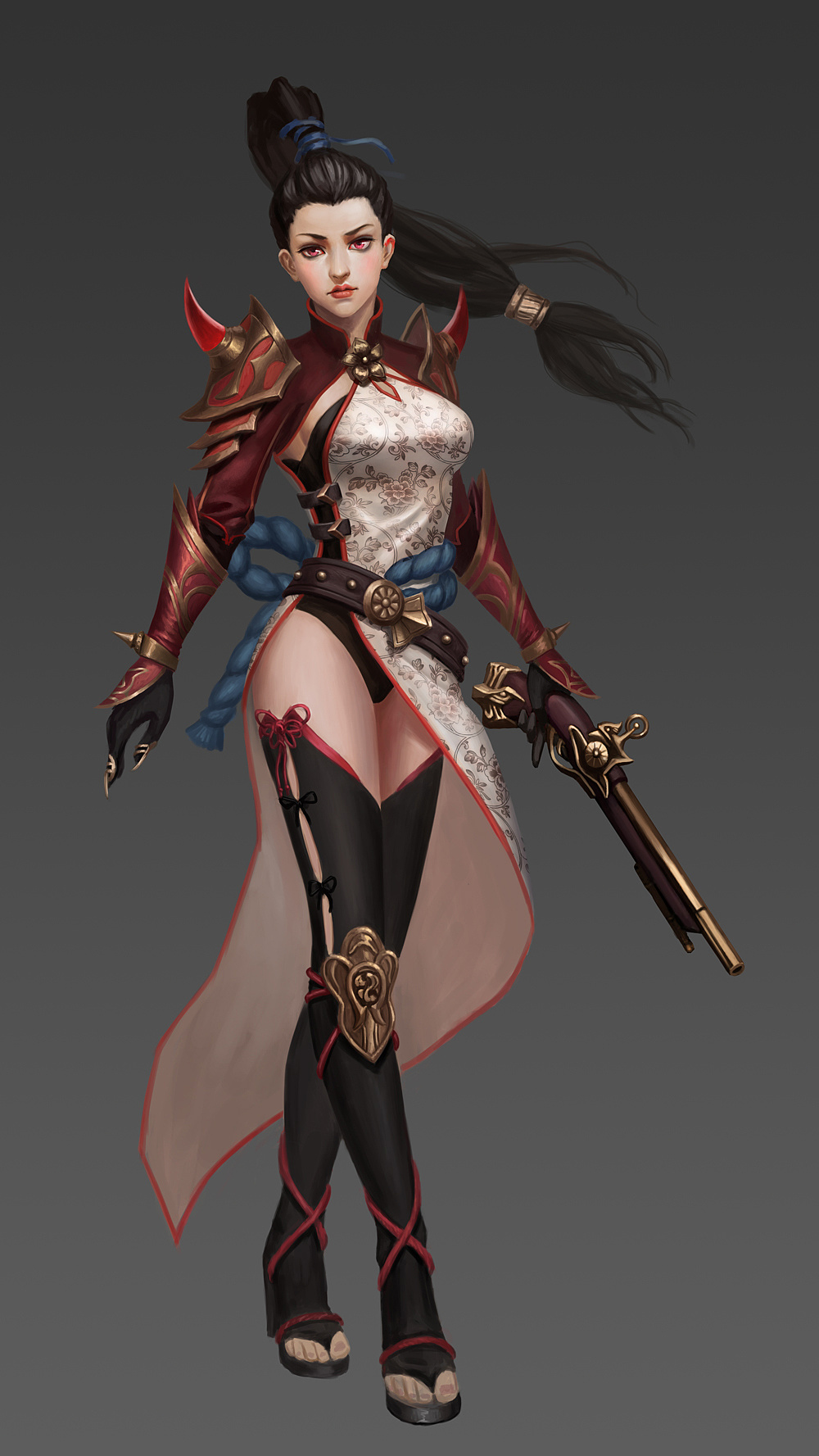 火枪手-孙美|插画|游戏原画|maskercat - 原创作品 - 站酷 (zcool)