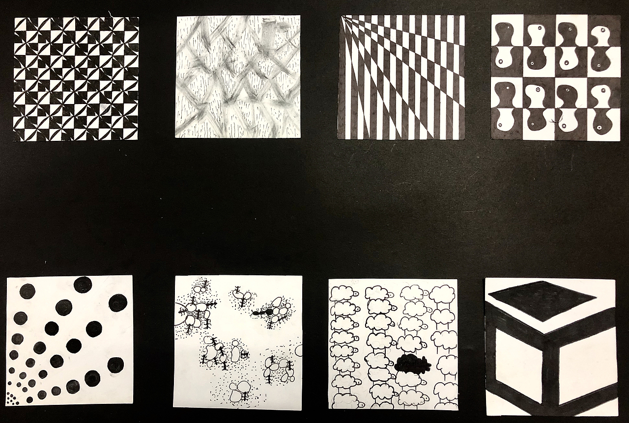 设计学类19-6班 骨骼练习 构成作业