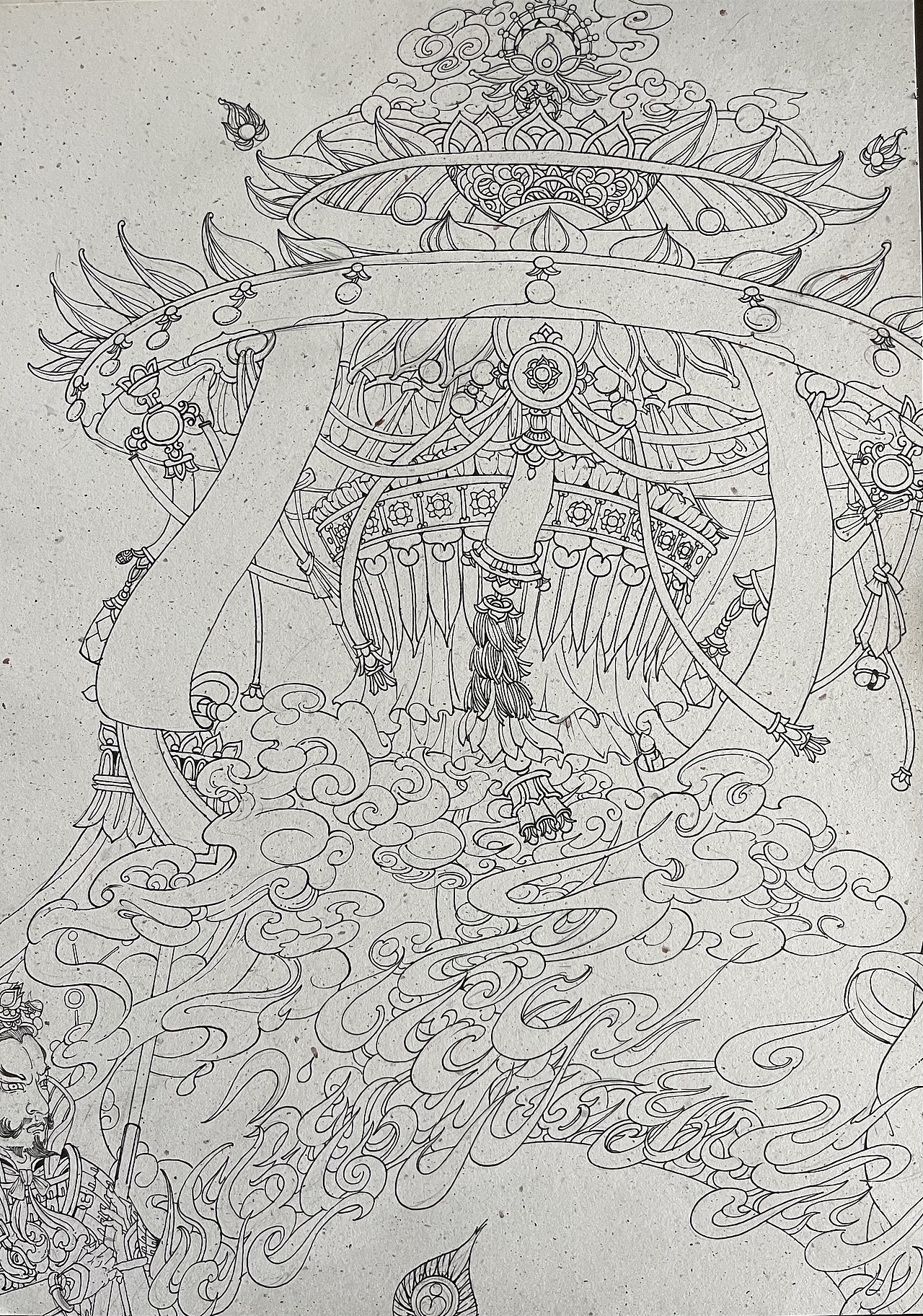 护国天王图（图ZMzA2OTAxODky） - 艺术插画 - 站酷设计师风暴降临原创素材 - 站酷ZCOOL