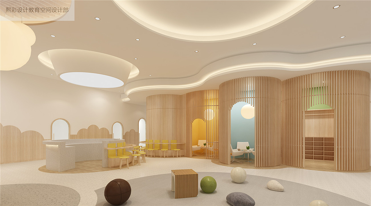 少儿培训学校装修设计|少儿英语培训机构装修设计（图ZMTg0Nzg2NjA4） - 家装设计 - 站酷设计师品牌设计Calvin原创素材 - 站酷ZCOOL
