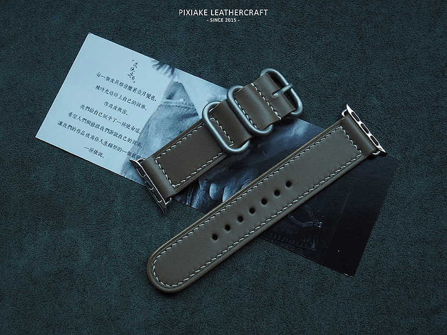 皮侠客P.X.K - 大象灰Apple Watch表带.