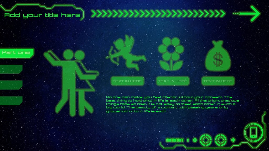 【动态 大气 商务】荧光年终倒计时星空科技IOS PPT模板