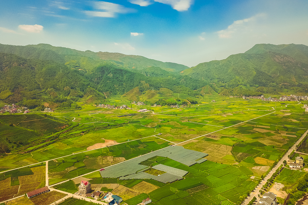 浙江遂昌梯田航拍风光摄影