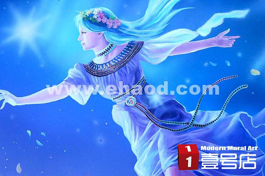 梦幻花园主题天台（图ZMjM0Mjk1OTQ4） - 新锐潮流插画 - 站酷设计师上海手绘墙一号店原创素材 - 站酷ZCOOL