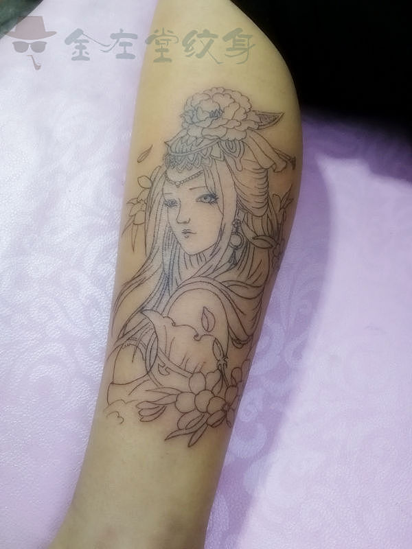 艺妓纹身河南安阳金左堂纹身tattoo