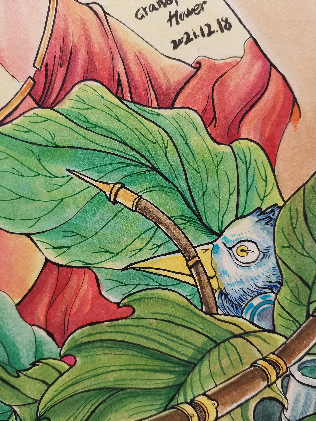 纯手绘-扇子女练习（图ZMzEyNzM0Mjg0） - 绘画 - 站酷设计师花爷爷秦伟原创素材 - 站酷ZCOOL