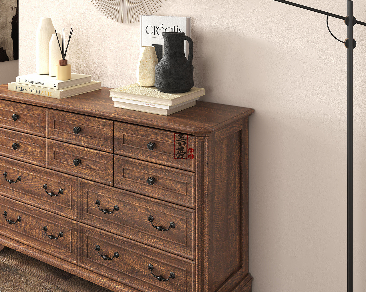 美式边柜 亚马逊家具 家具电商 3DMAX 家具设计（图ZMzQyNTU3MTI4） - 产品 - 站酷设计师吾爱家具设计原创素材 - 站酷ZCOOL