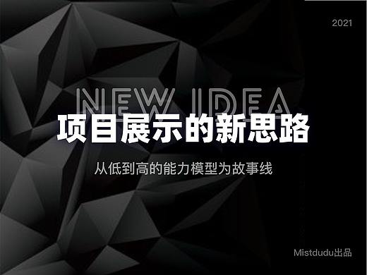 项目展示的新思路——从低到高的能力模型为故事线