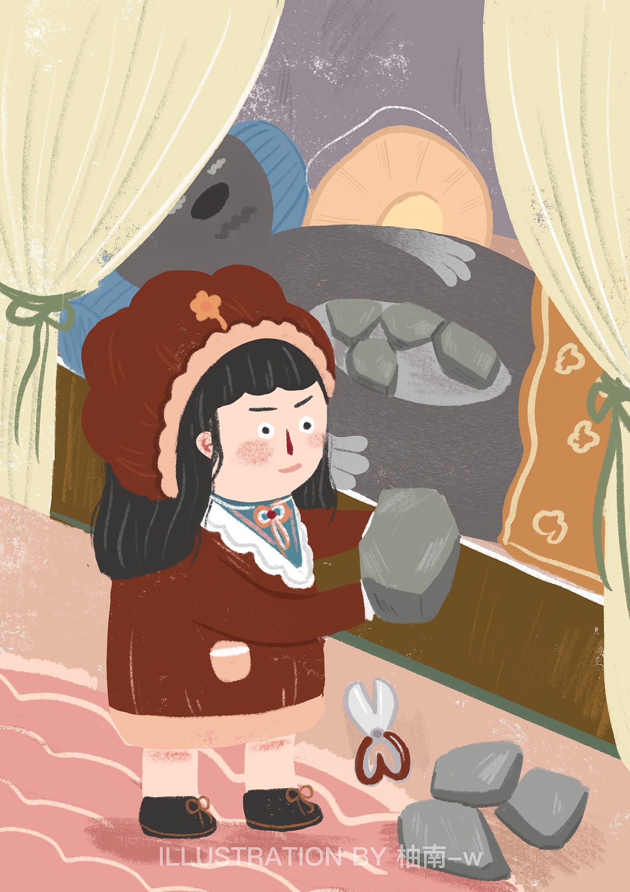 小红帽系列（图ZMTk3MDU0NDY4） - 儿童插画 - 站酷设计师younanw原创素材 - 站酷ZCOOL