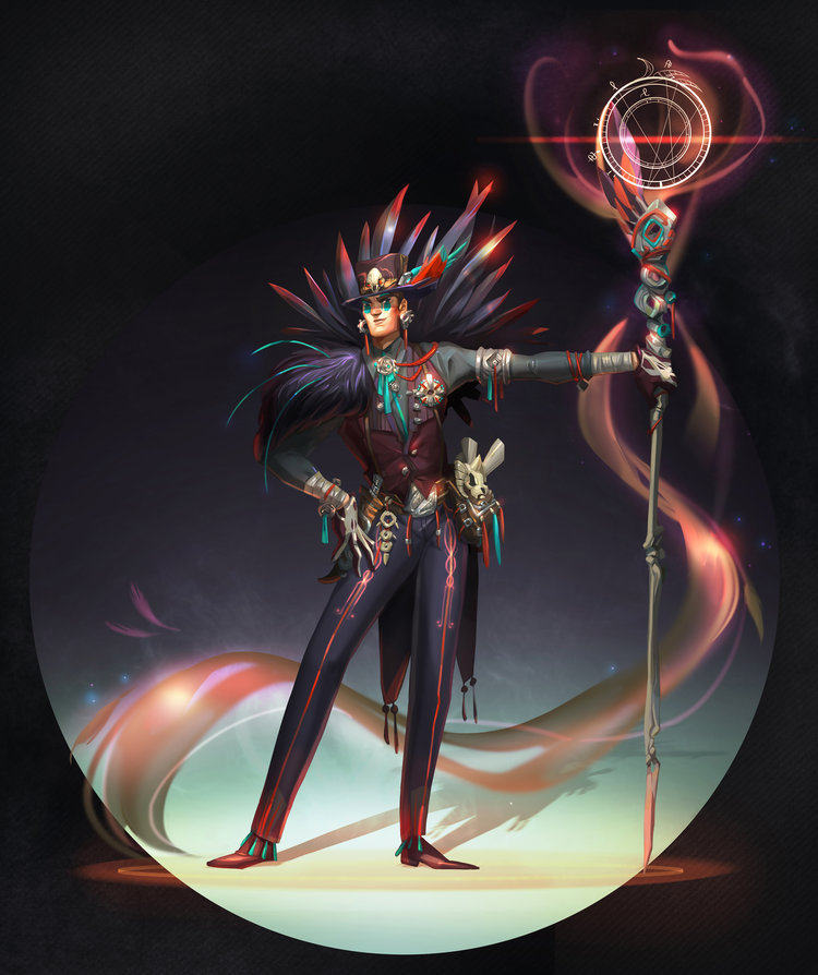 男性法师角色设定(多张)