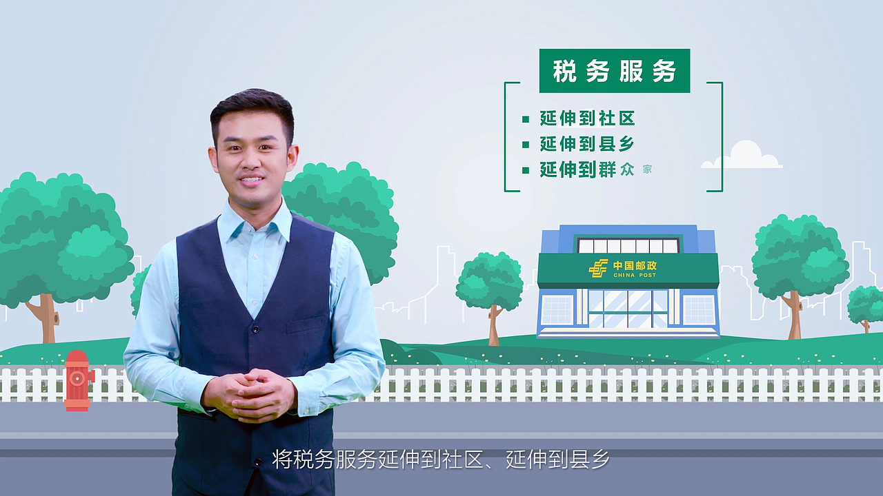 邮税实拍加动画制作