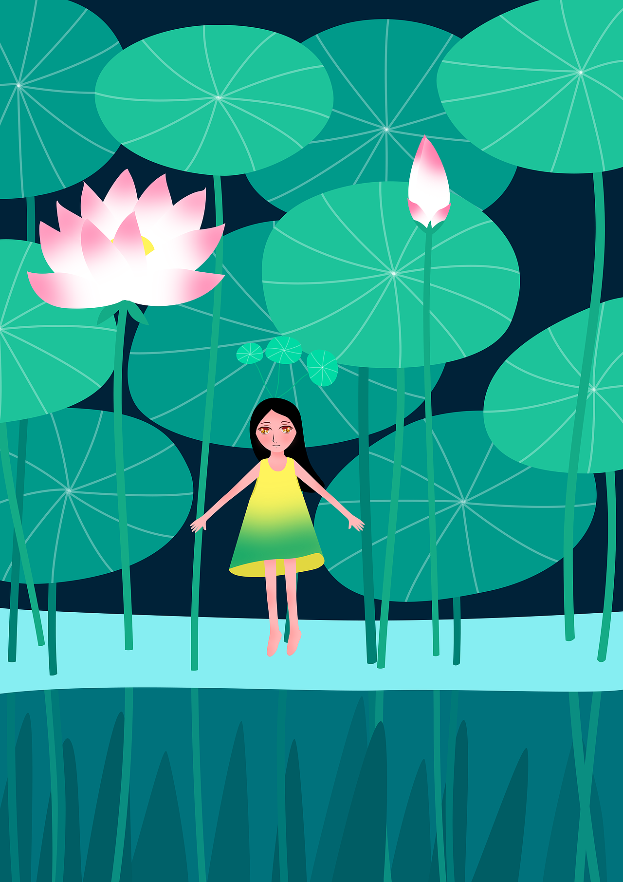 【夏】（图ZMTYzMjI2NTAw） - 创作习作 - 站酷设计师木灵栖原创素材 - 站酷ZCOOL