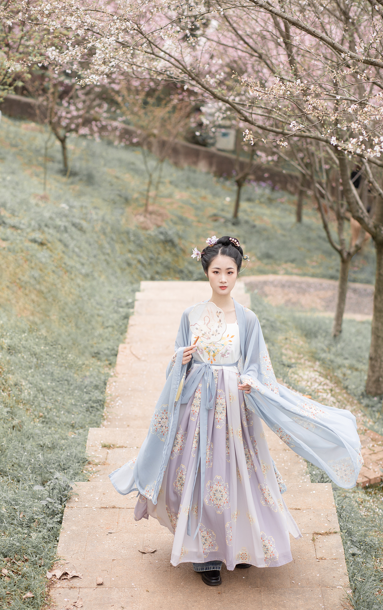 樱花汉服少女 蓝（图ZMjQ3NTMzOTg4） - 人像摄影 - 站酷设计师比克小魔王QAQ原创素材 - 站酷ZCOOL