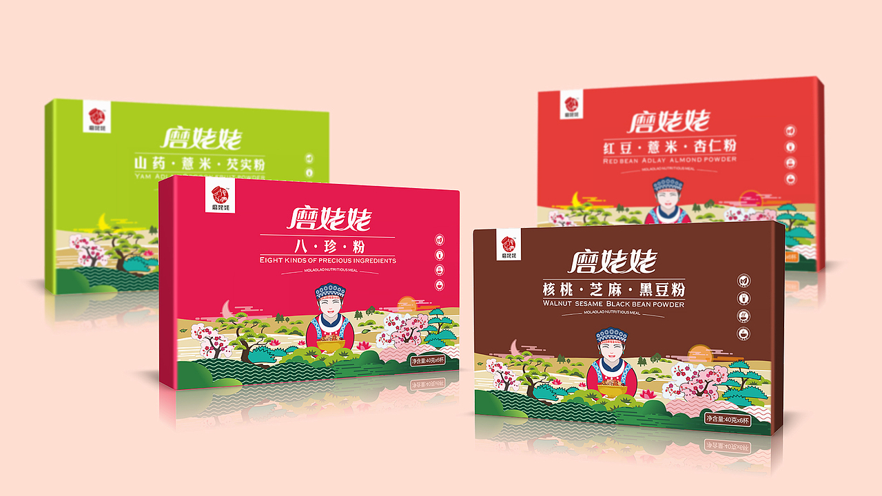 磨姥姥五谷杂粮营养餐（图ZMTEyMzkzOTcy） - 包装 - 站酷设计师周小周z原创素材 - 站酷ZCOOL