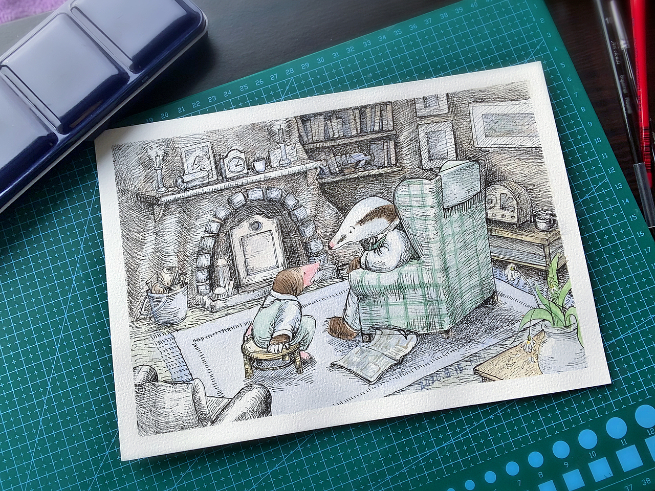 手绘练笔，水彩，钢笔淡彩，油画棒（图ZMjU1NTc3ODY4） - 创作习作 - 站酷设计师王如果asif原创素材 - 站酷ZCOOL