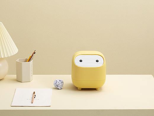 忍者桌面垃圾桶拍摄