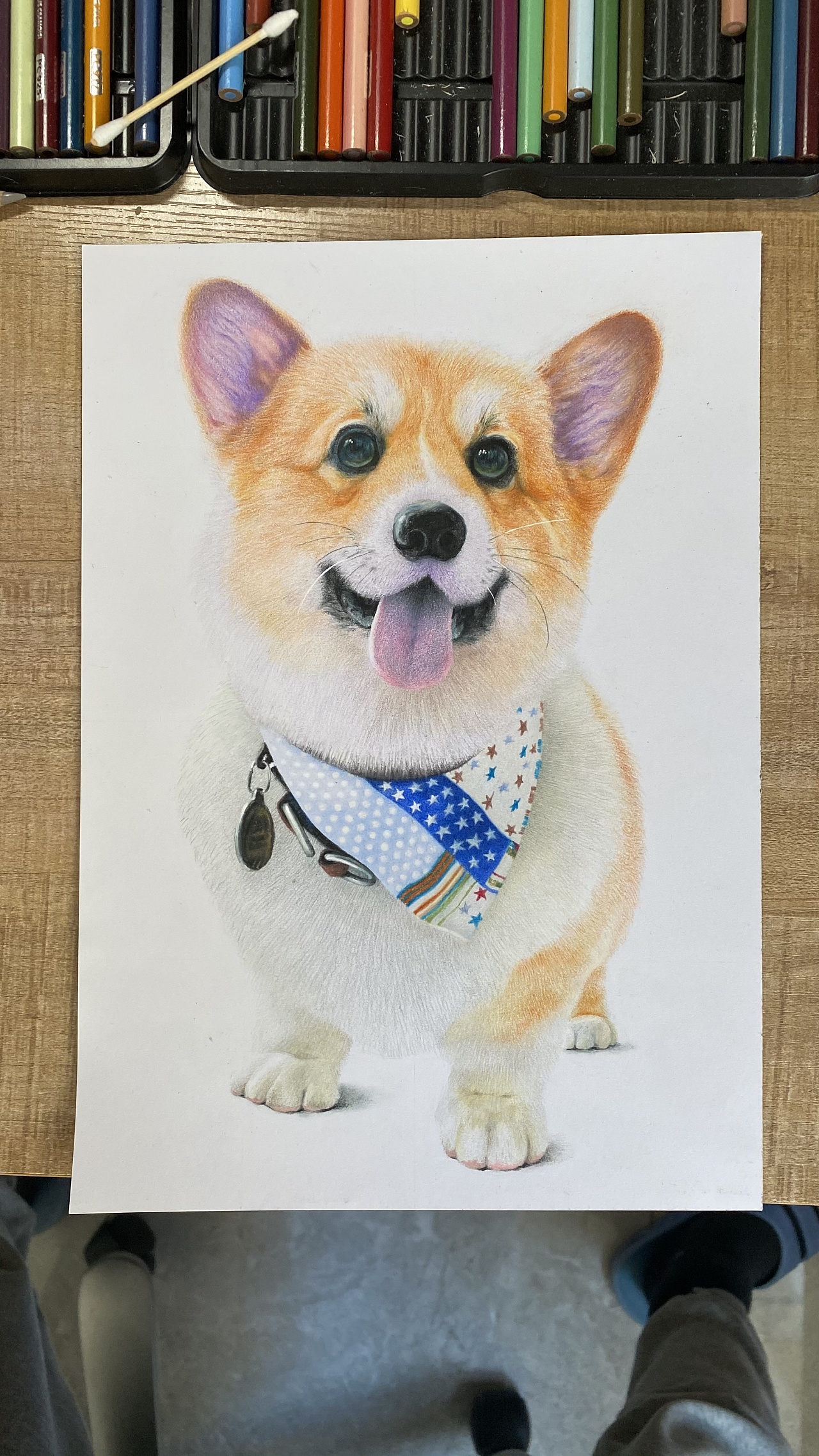 彩铅宠物狗狗|纯艺术|绘画|枭先森 - 原创作品 - 站酷 (zcool)