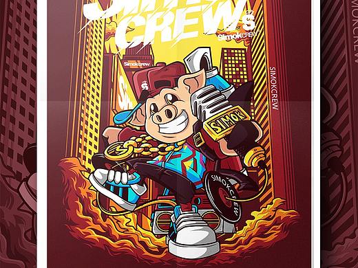 2019年迎年插画练习