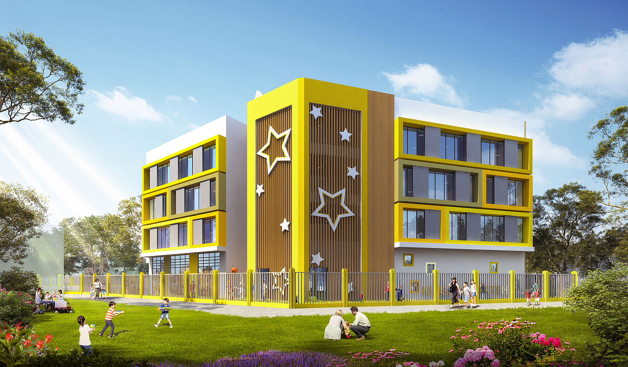 广西百色地区XX镇幼儿园设计