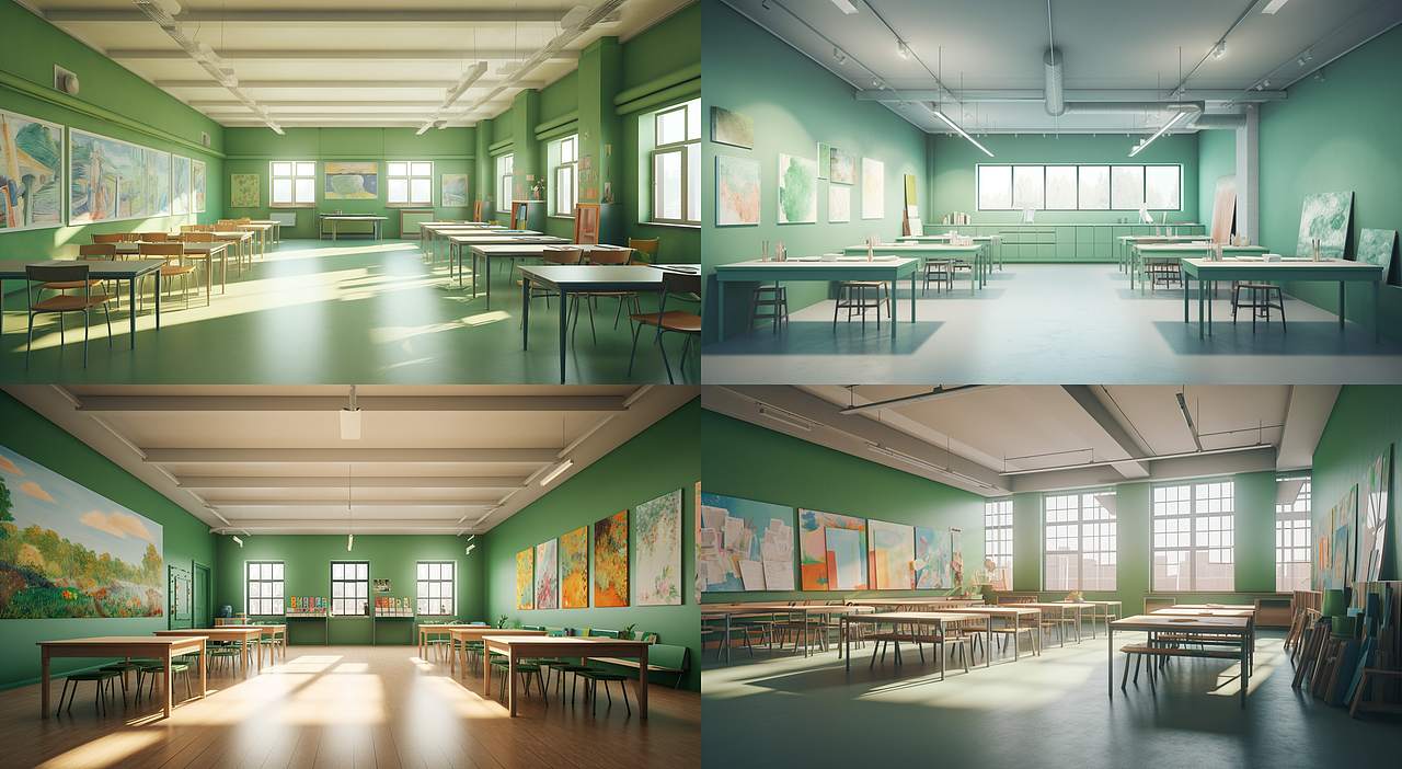 文化空间设计，艺术学校设计（图ZMzM3NjExOTE2） - 商业空间设计 - 站酷设计师Cube0102原创素材 - 站酷ZCOOL