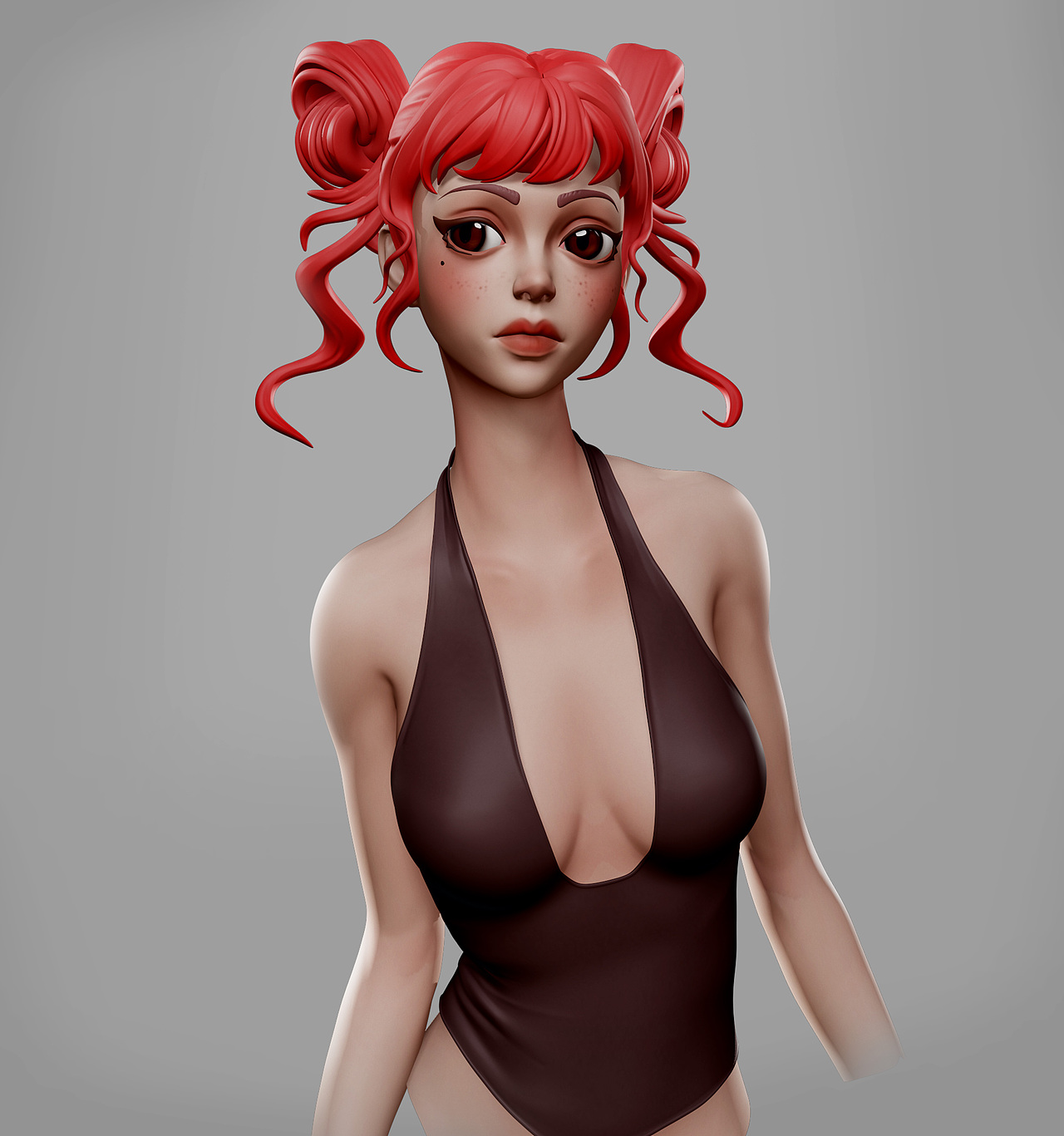 风格化头像-红发女孩（图ZMzI0NDcxNDk2） - 人物/生物 - 站酷设计师艺系老陈原创素材 - 站酷ZCOOL