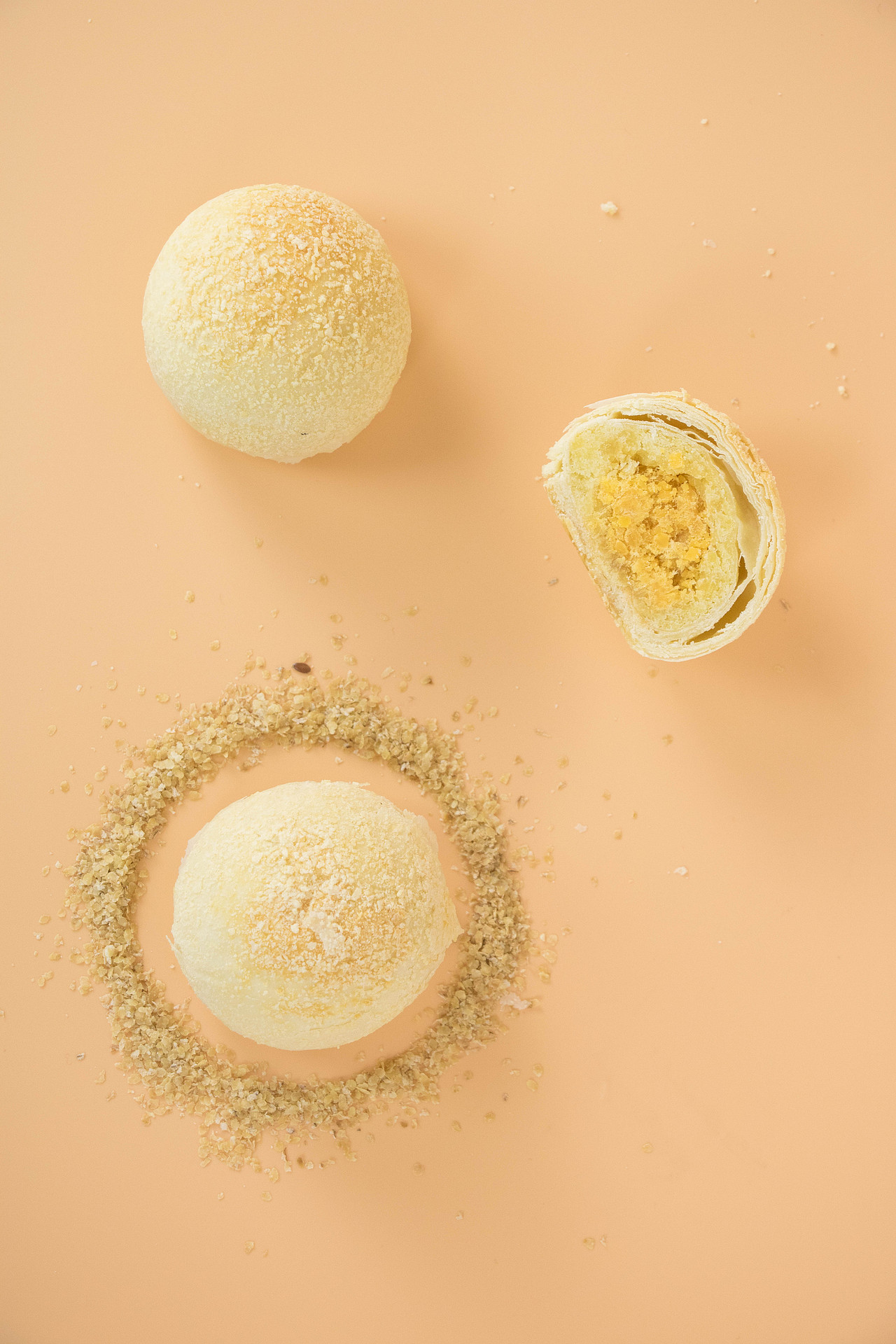 蛋黄酥创意拍摄