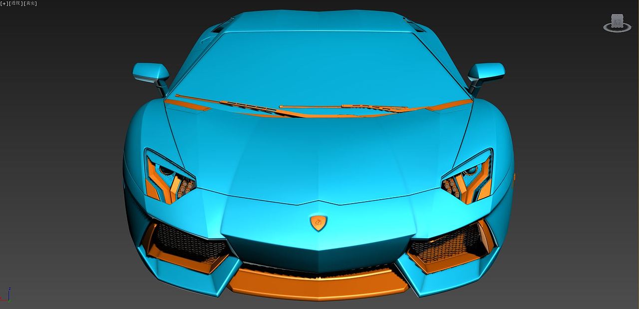3DMAX建模Lamborghini Aventador LP700-4