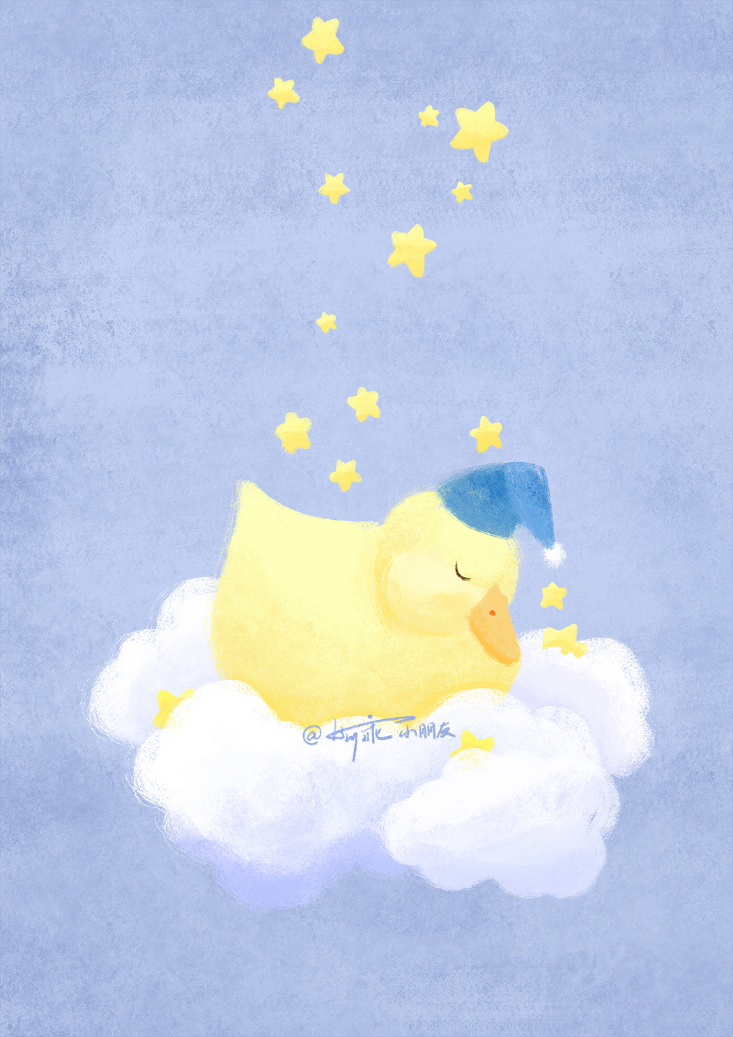 【一日一绘】敲治愈的鸭（图ZMTg4MTk0NTEy） - 创作习作 - 站酷设计师画画的猫野原创素材 - 站酷ZCOOL