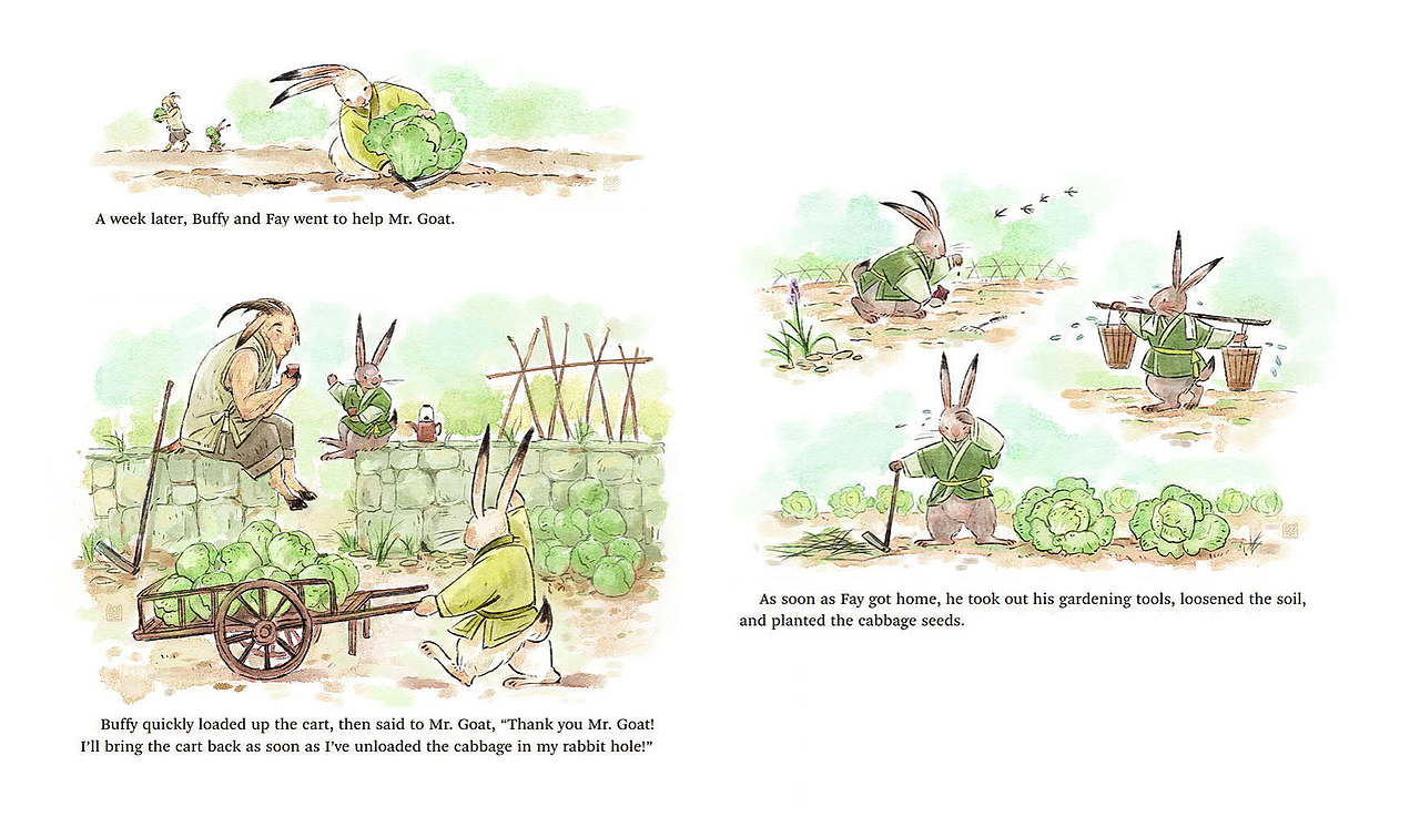 图书《Chinese Folktales 》插图部分（图ZMjg2NTAyNDg4） - 商业插画 - 站酷设计师木屿熙Muyuxi原创素材 - 站酷ZCOOL