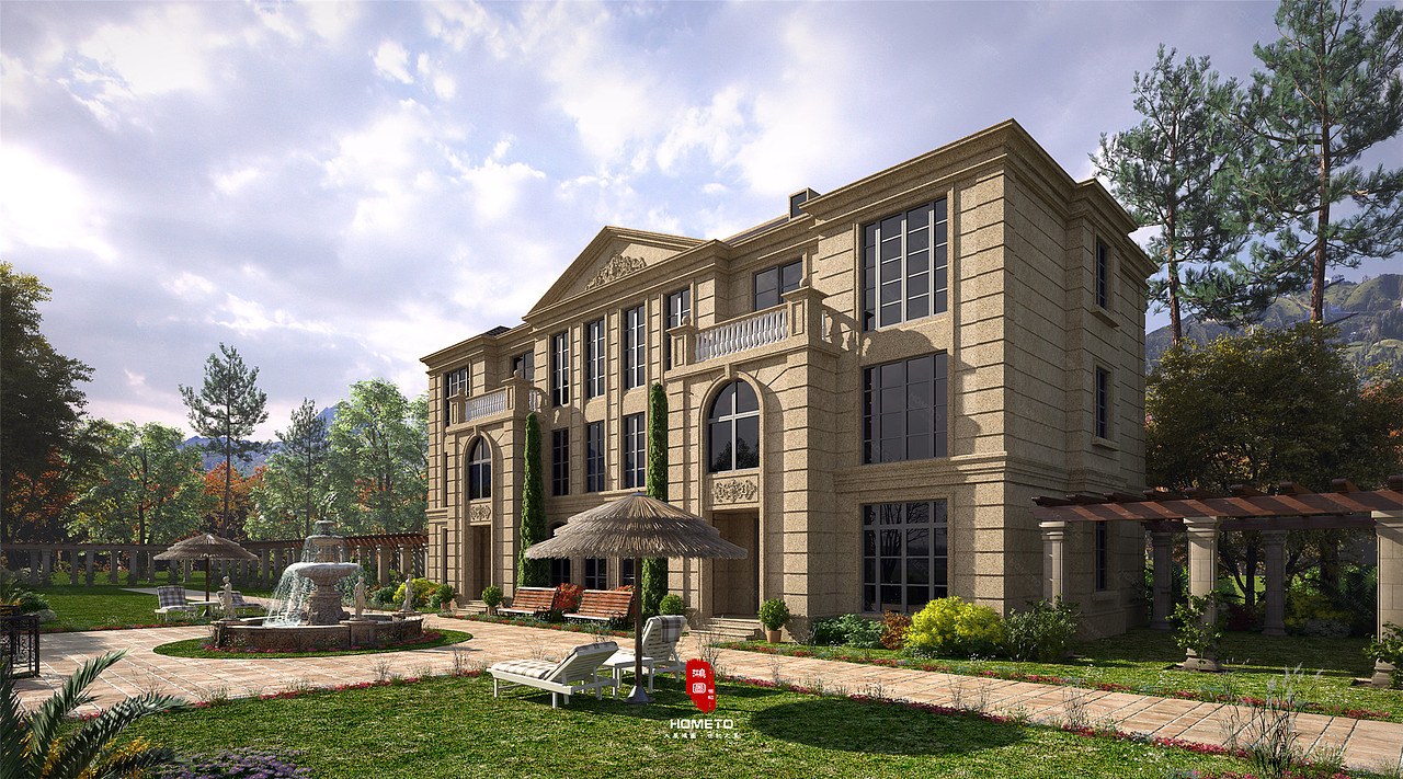 HOMETO · 高端表现 —— 【建筑案例】（图ZMjA4MTk0Mzc2） - 建筑设计 - 站酷设计师鸿图世纪原创素材 - 站酷ZCOOL