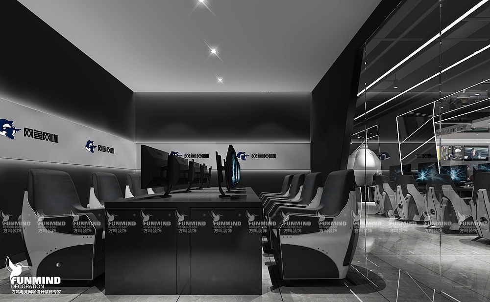 石家庄网鱼网咖|电竞馆|网吧设计装修效果图,照片,实景