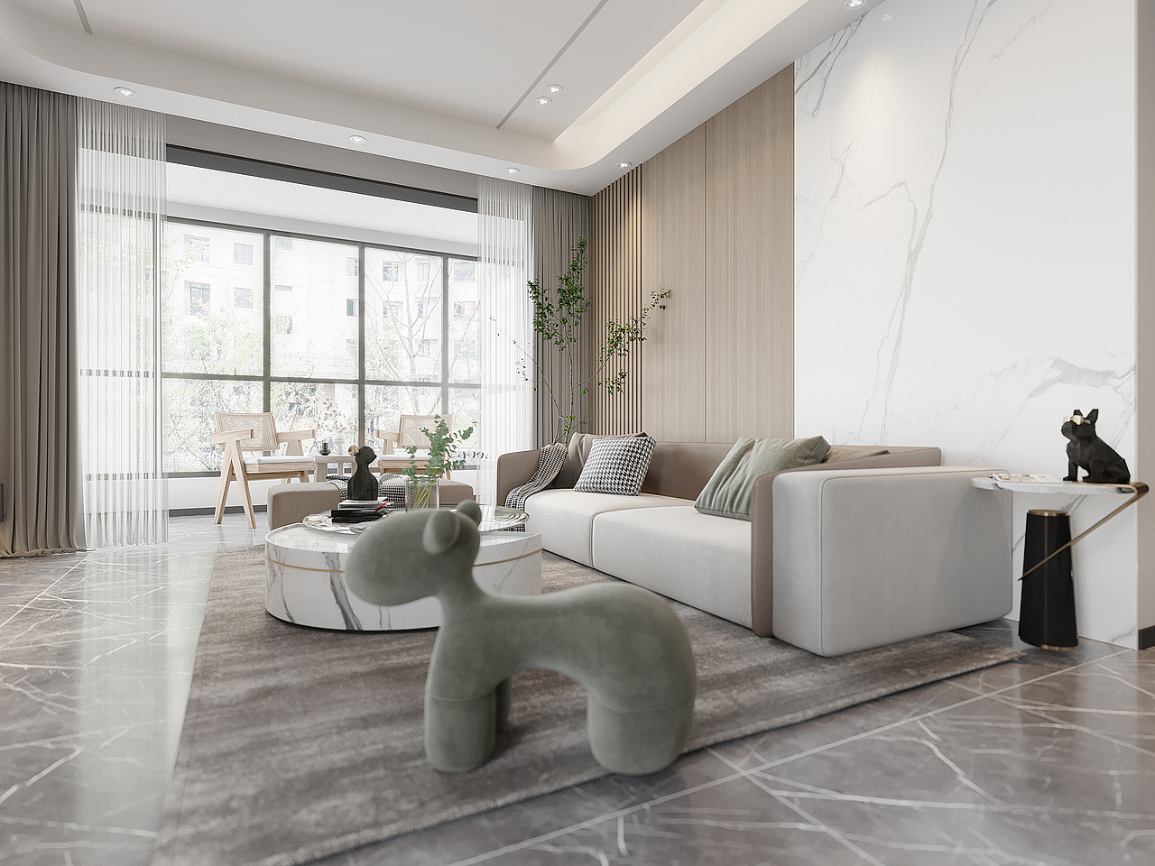 现代简约客餐厅