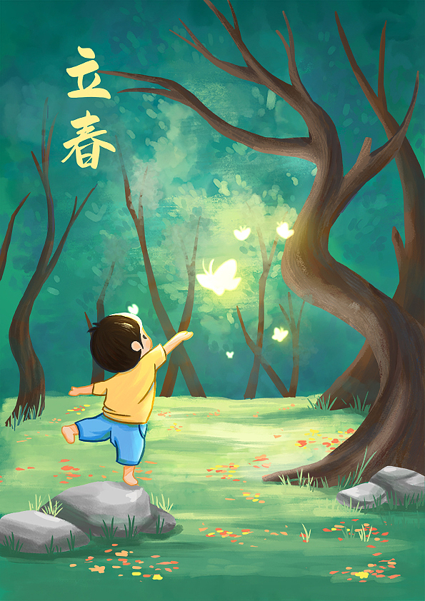 二十四节气-春（图ZMjU2NDI0NzE2） - 儿童插画 - 站酷设计师离歌笑z原创素材 - 站酷ZCOOL