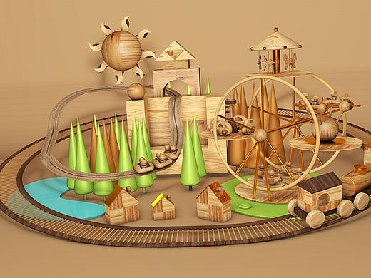 积木世界-C4D