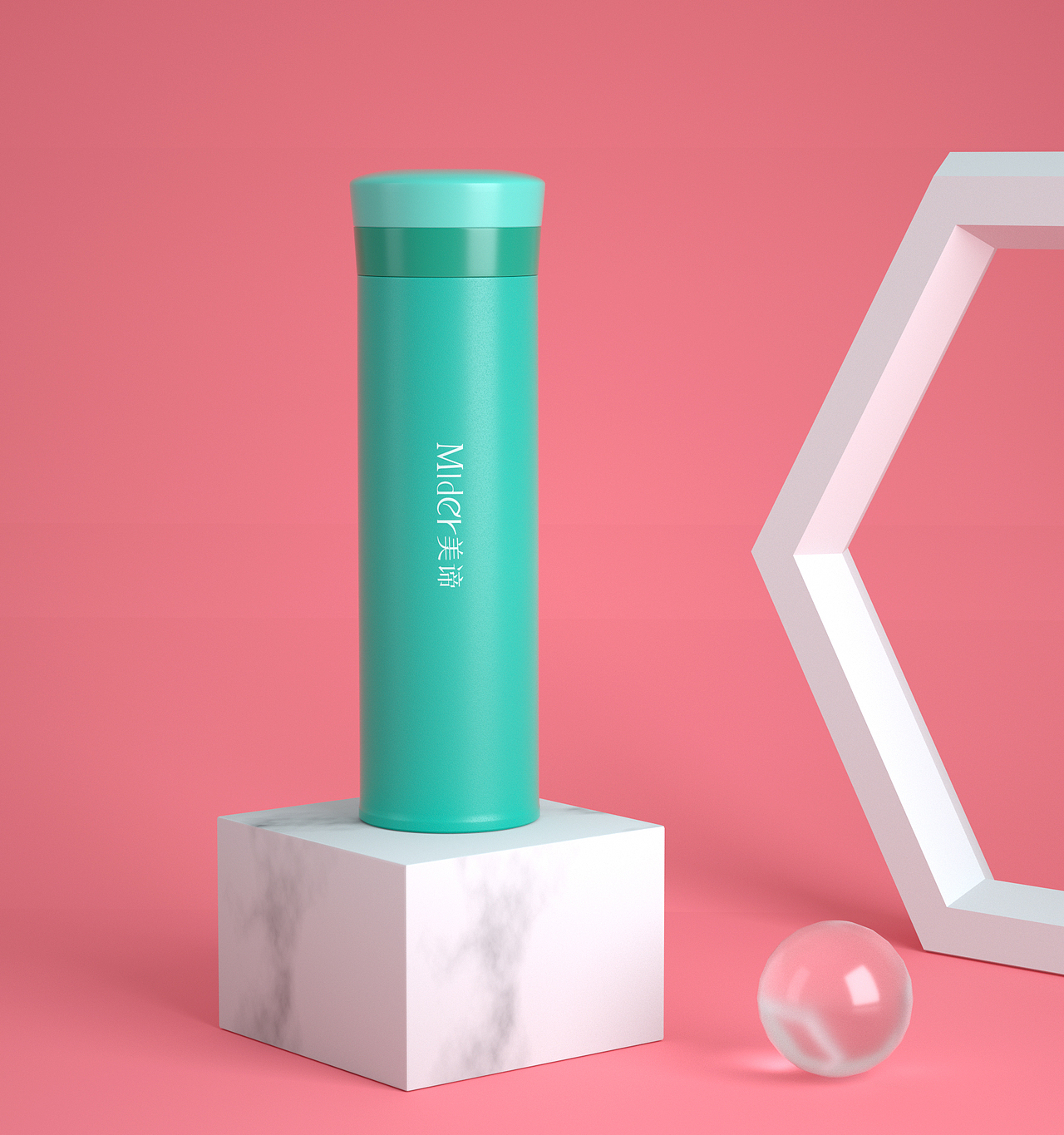 保温杯 C4D渲染（图ZMjE4NjUwNDI0） - 产品 - 站酷设计师Talina娜原创素材 - 站酷ZCOOL