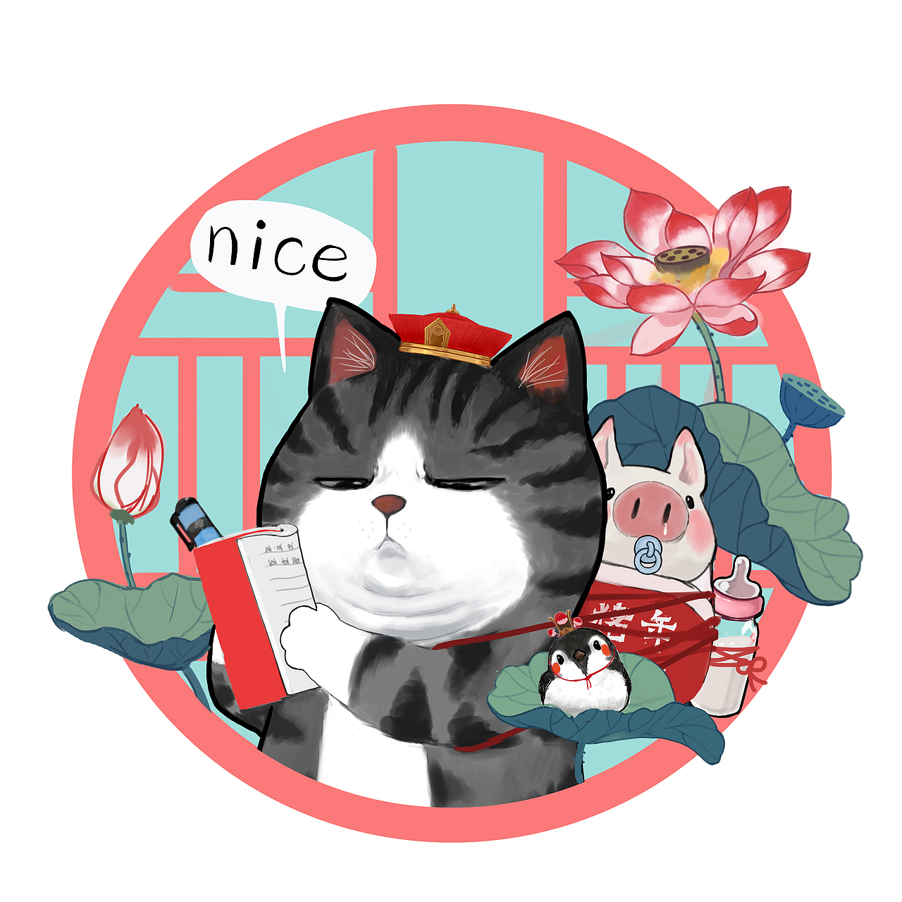 开年大吉!猪年壁纸头像合集~