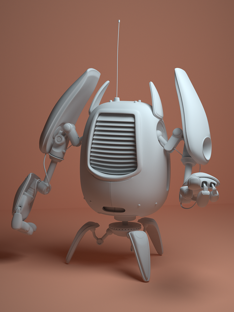 机器人建模及oc渲染