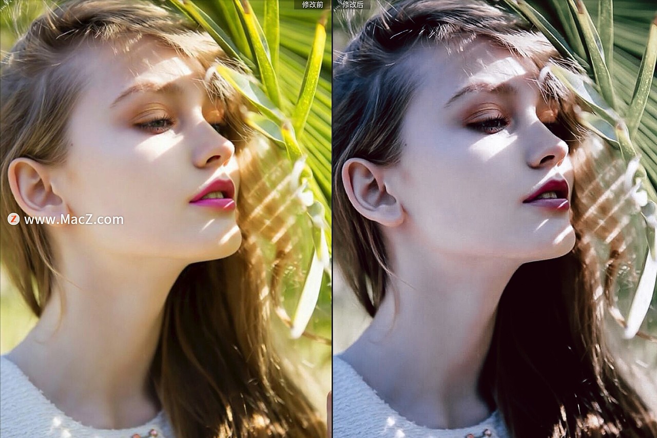 蓝色调色人像摄影Lightroom预设