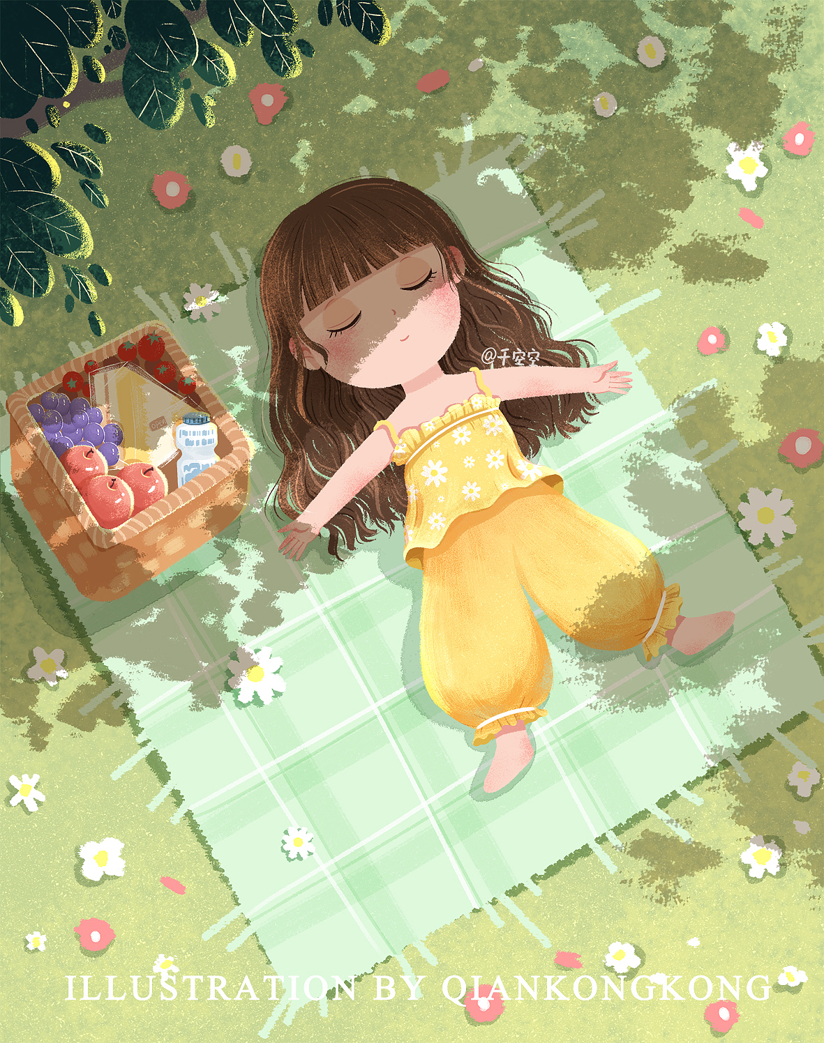 夏日光影|原创插画