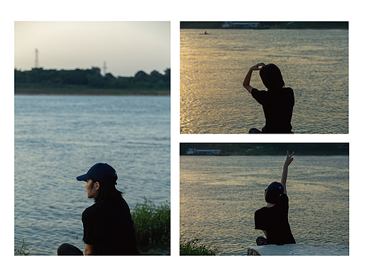 落日余晖-人像剪影