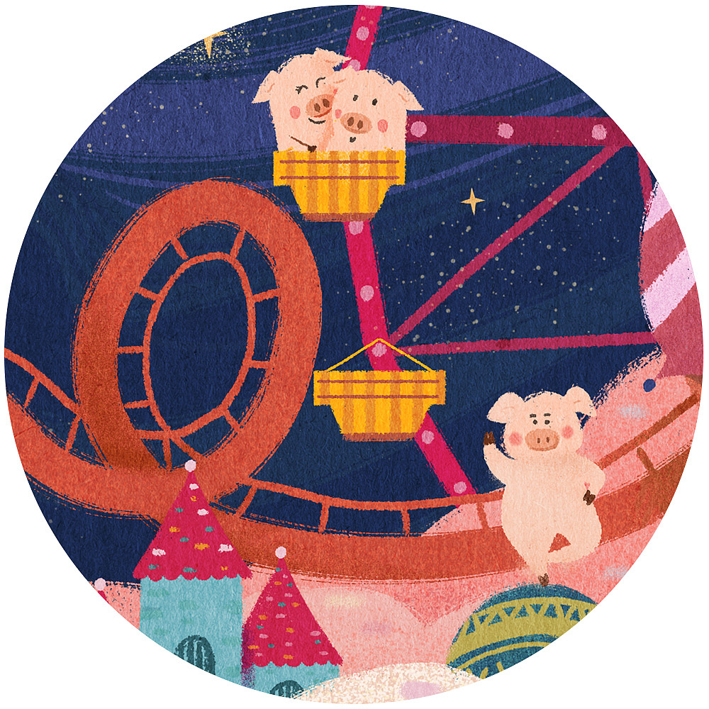 游乐园（图ZMTM4ODgyMjcy） - 儿童插画 - 站酷设计师sasa五小桃原创素材 - 站酷ZCOOL