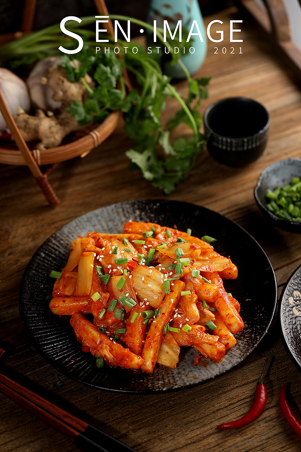 韩国泡菜摆盘应用菜品|摄影|美食摄影|森映画商业摄影 - 原创作品