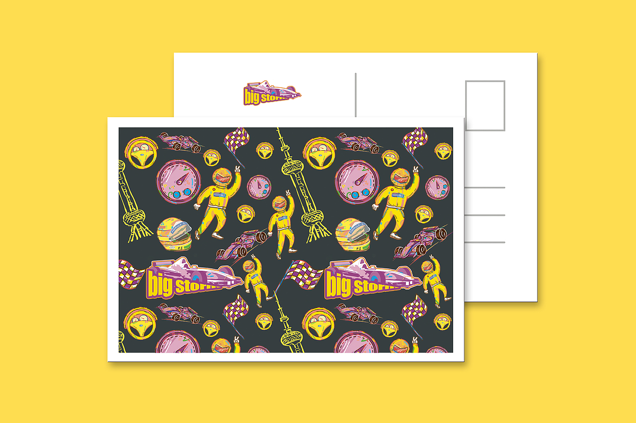 品牌练习|BIG STORM方程式赛车延展