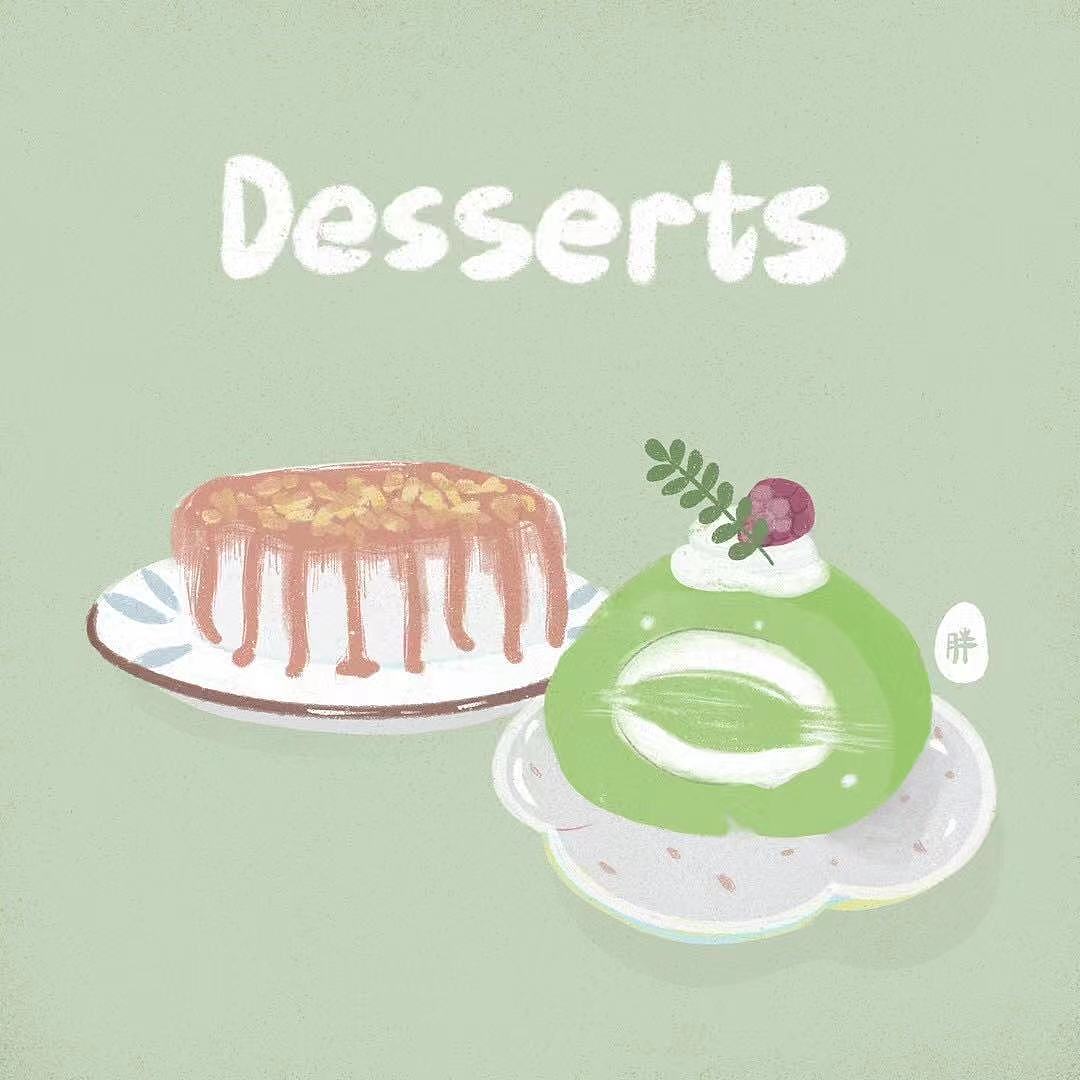 Q版可爱头像，简约风插画