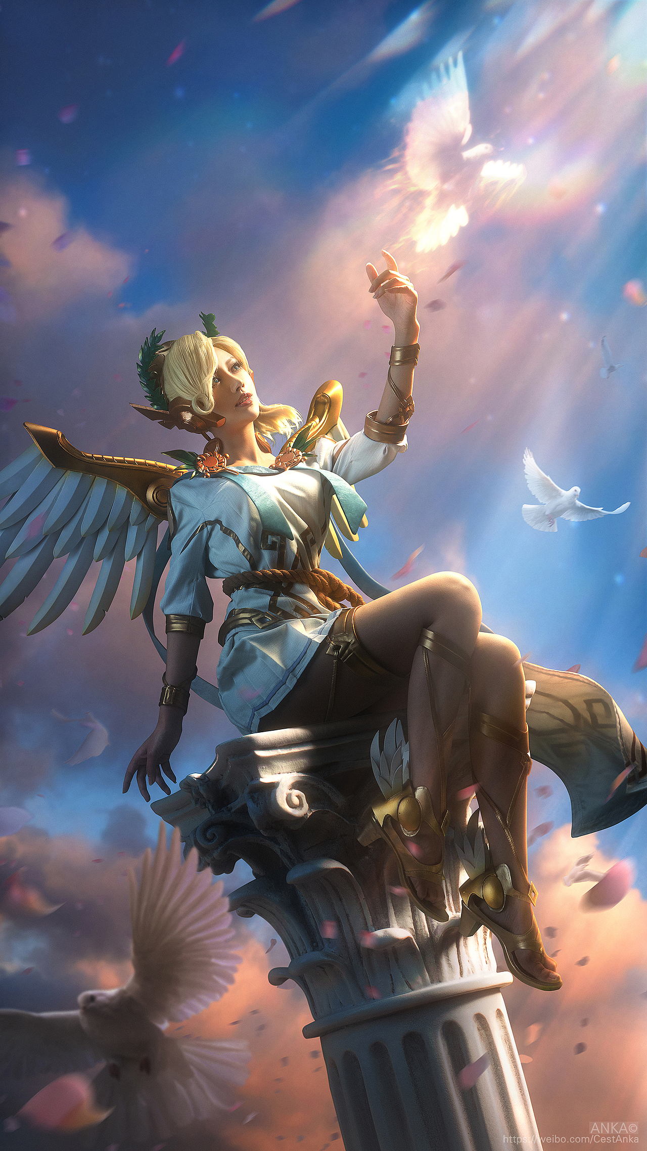 ow守望先锋胜利女神天使cosplay摄影后期overwatch