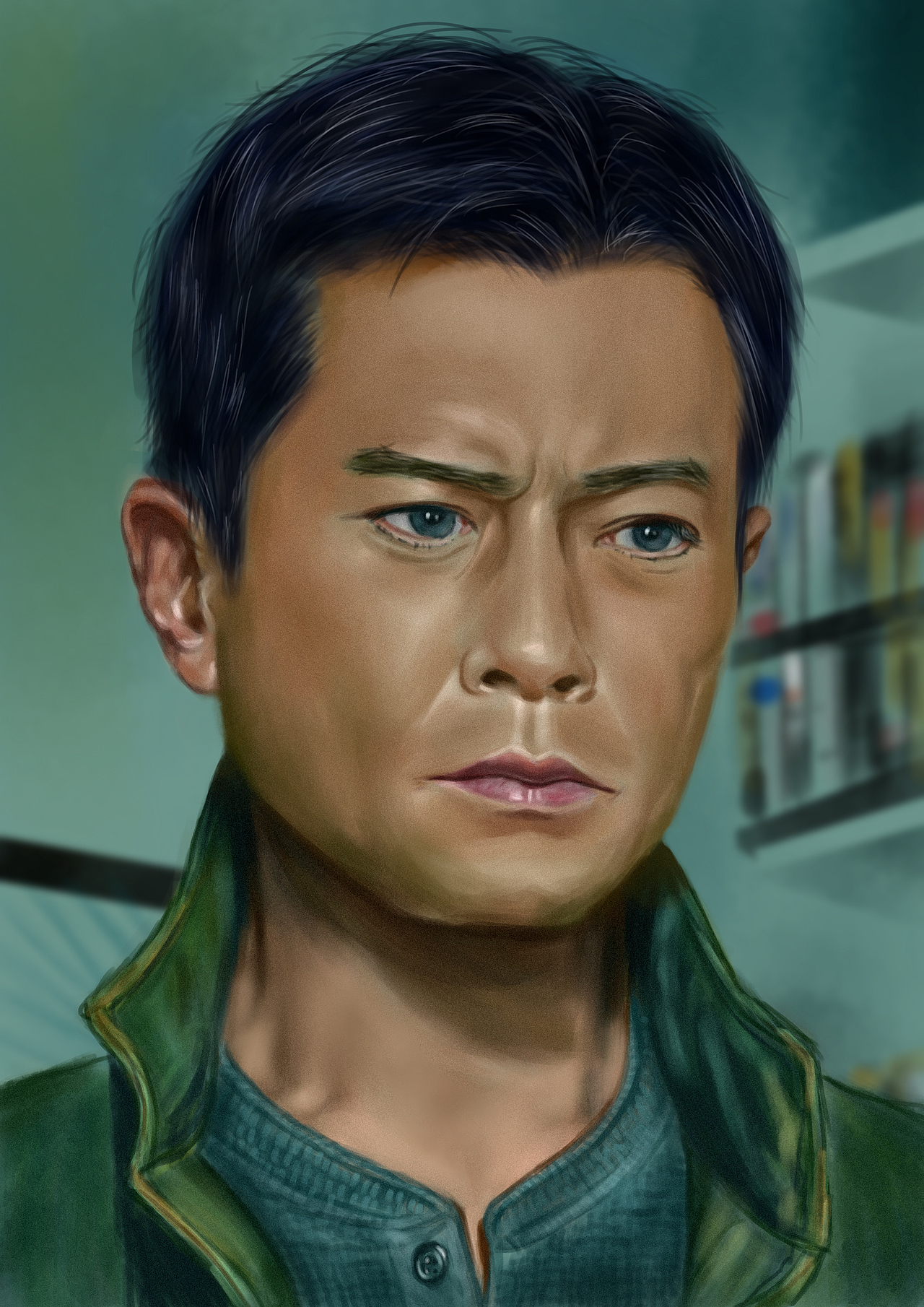photoshop板绘厚涂人像005