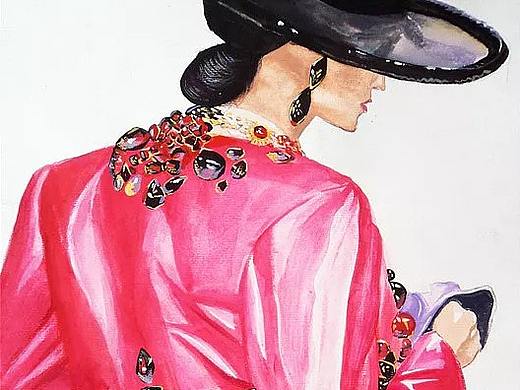 时装画临摹—色彩