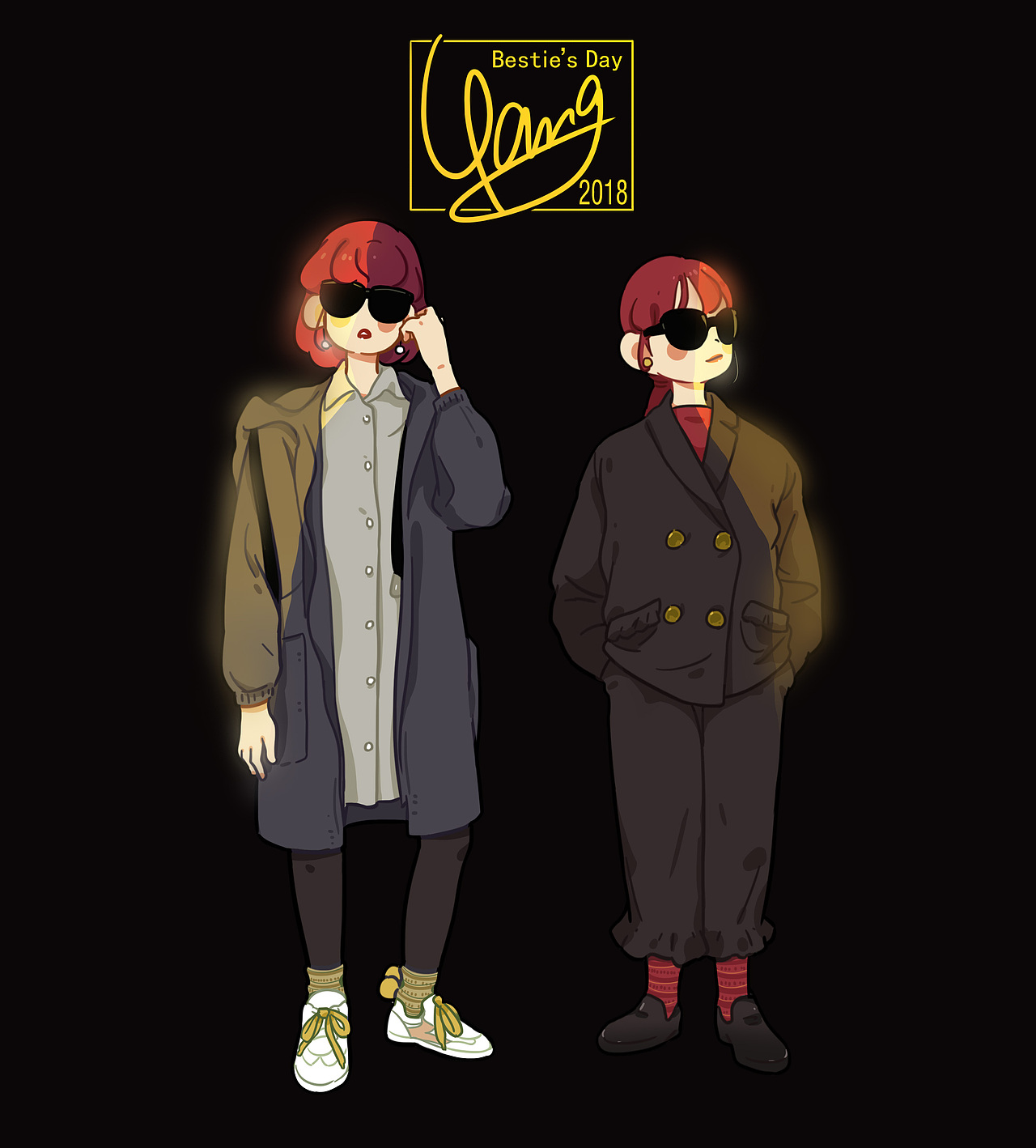 倩倩和静静的小日子2（图ZMTEwNjEyNzA4） - 创作习作 - 站酷设计师阿迷子Yang原创素材 - 站酷ZCOOL