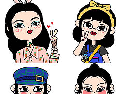 给伙伴画头像的一天